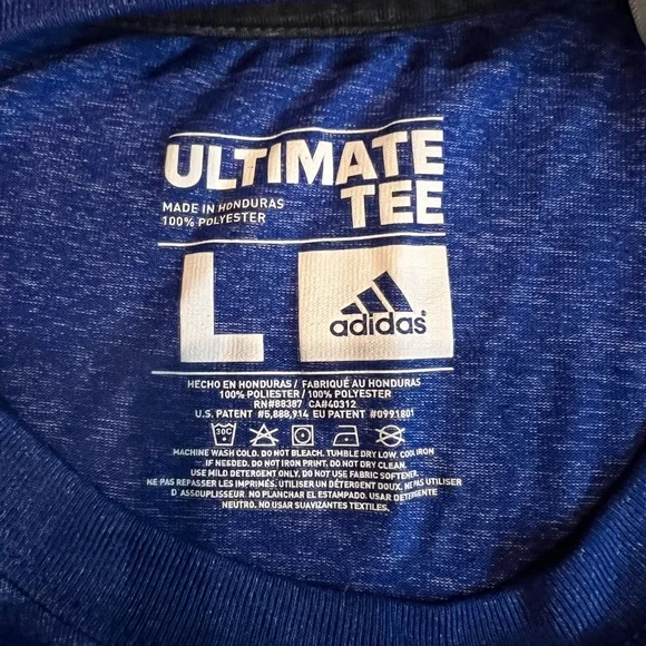 NWOT Men’s Adidas Ultimate Tee Size Large In Blue - Picture 5 of 7